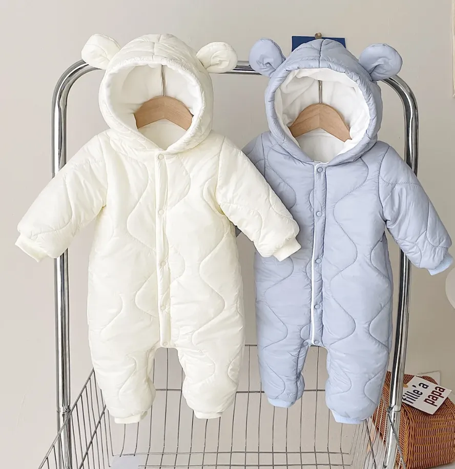 Warm & Cozy Bear Hoodie Romper