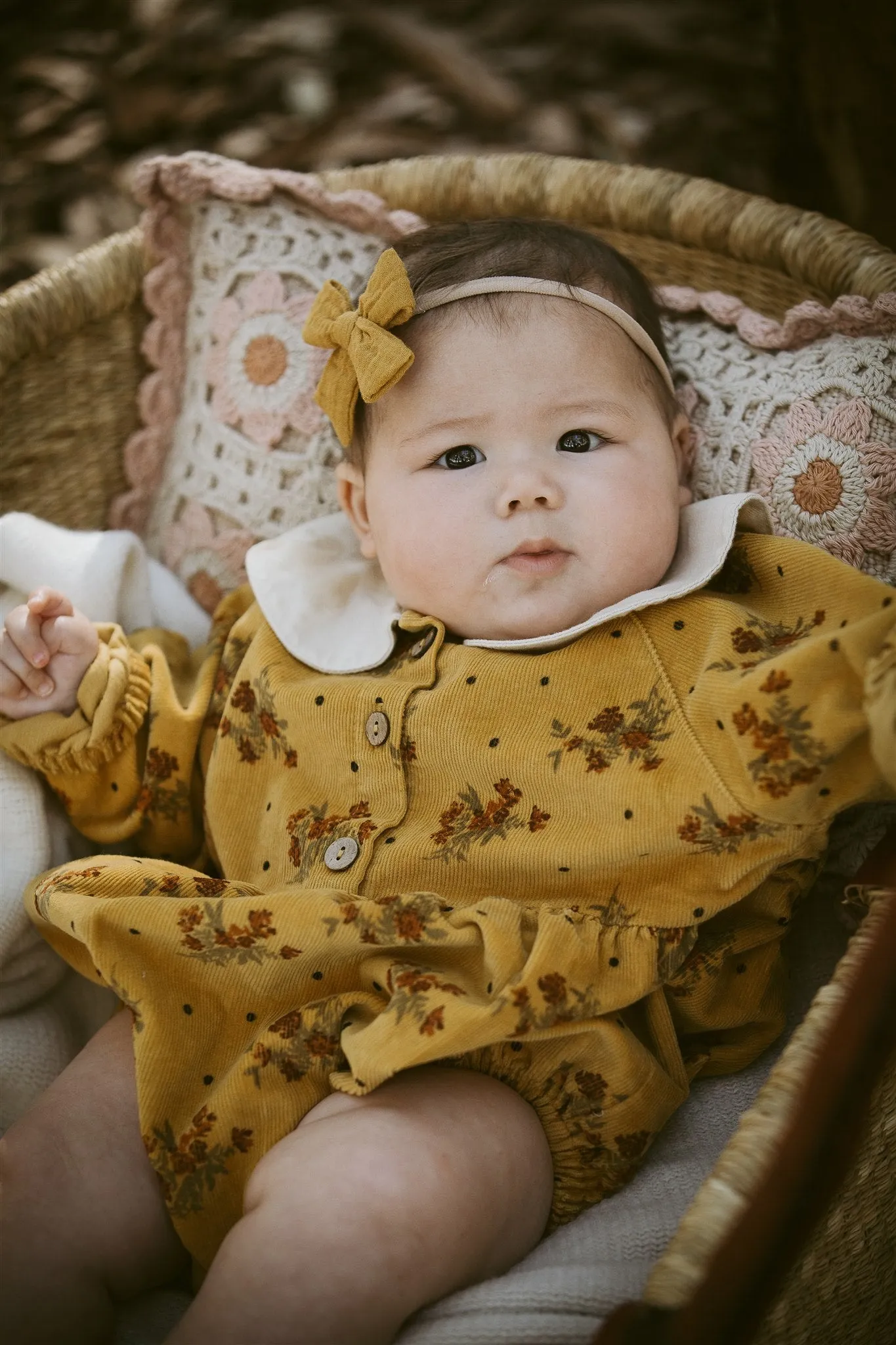 Wild WaWa Anais Romper - Mustard