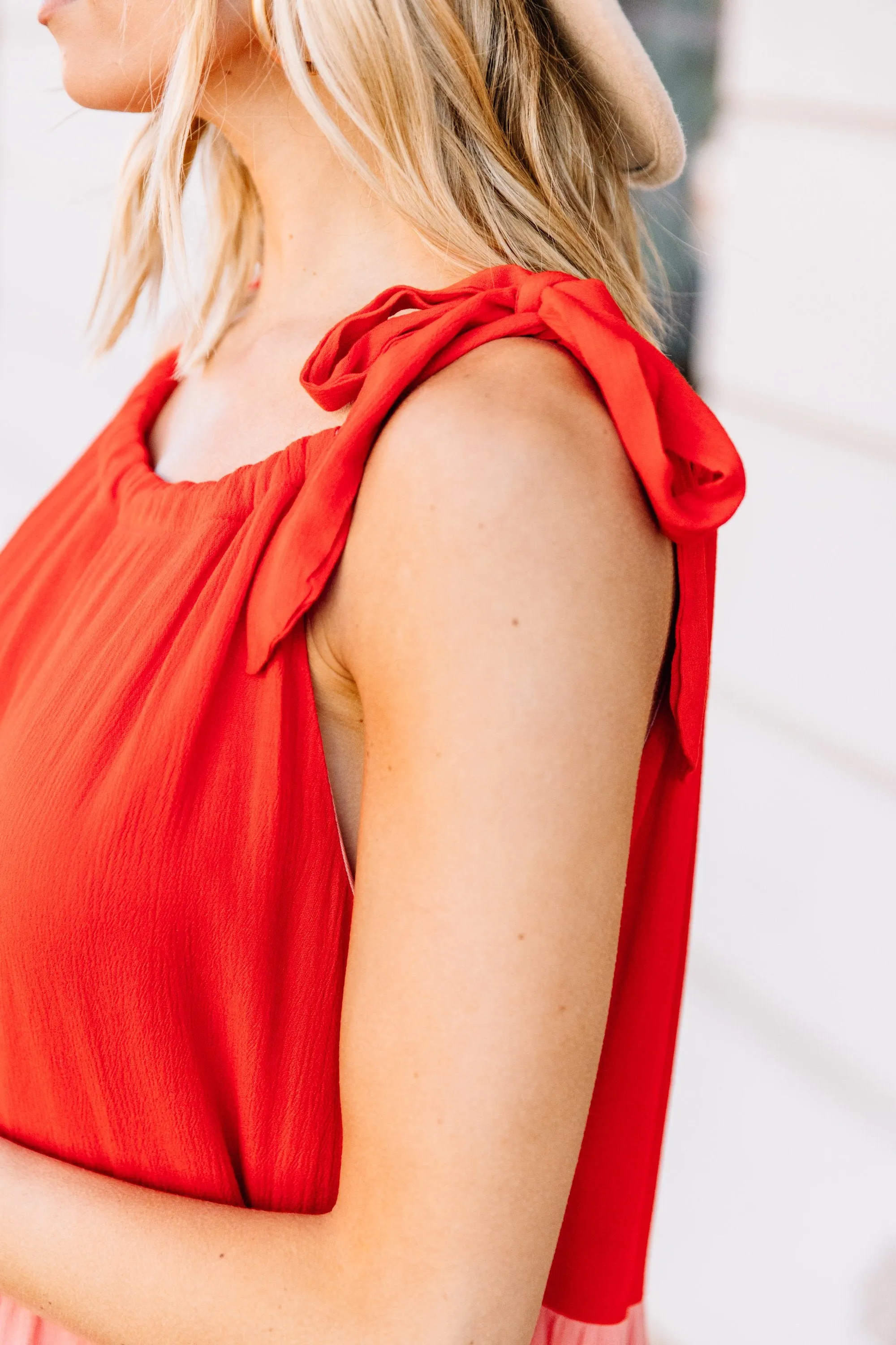 Your Best Self Coral Pink Midi Dress