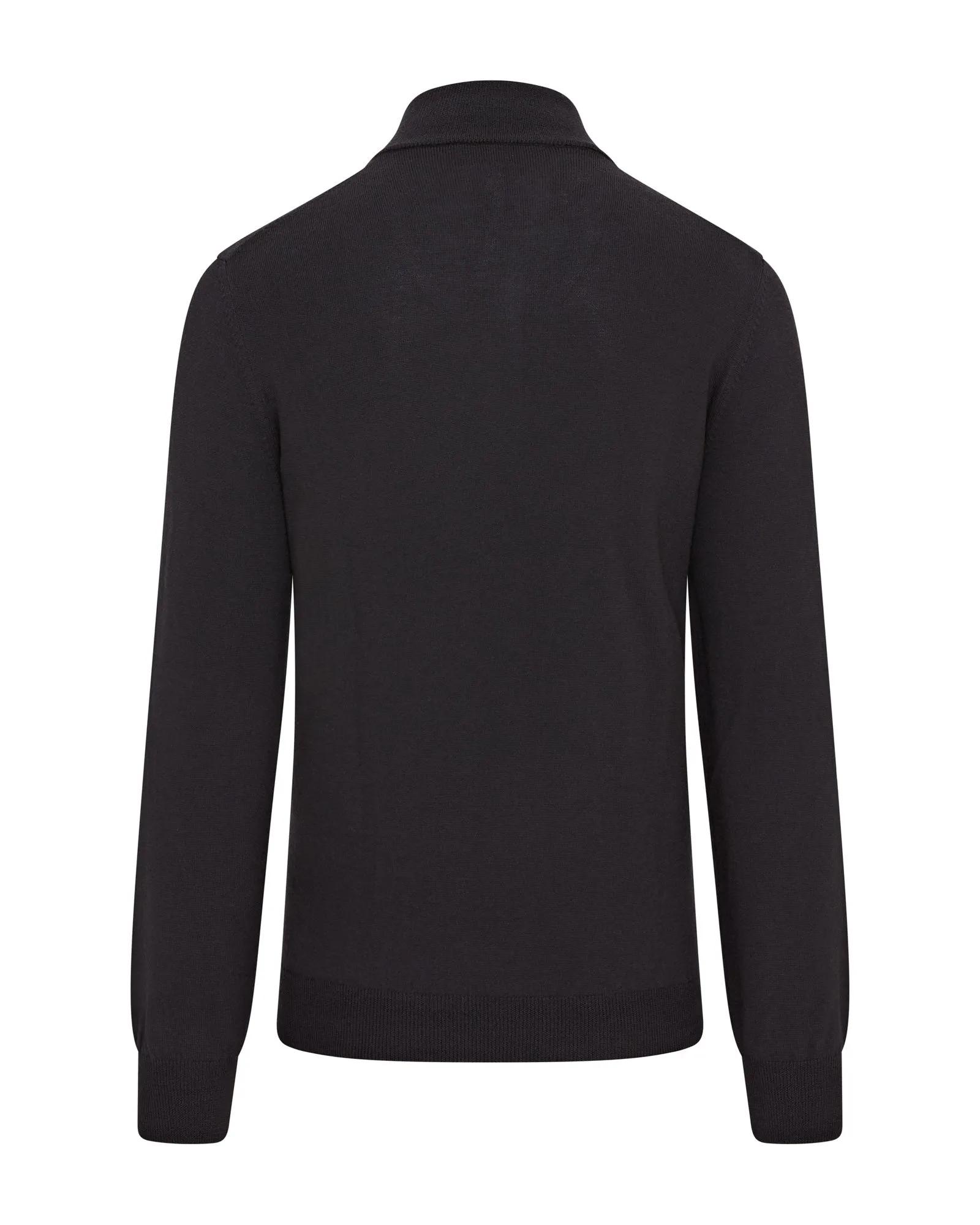 Zattura Quarter Zip Knitted Jumper (Black)