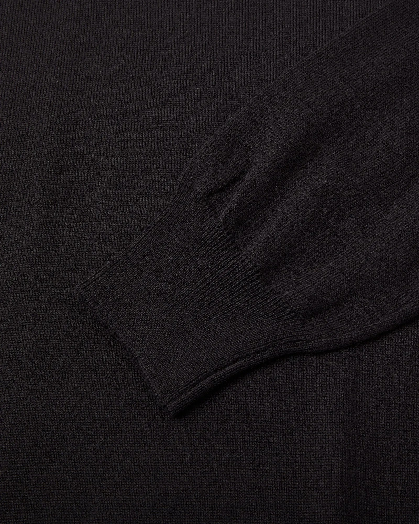 Zattura Quarter Zip Knitted Jumper (Black)