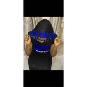 Zeta Phi Beta Midi Luxury Velvet Appliqué.
